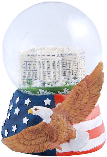 Water Globe Glass 65mm DC White House Souvenir