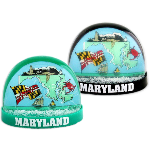 Snow Globe Large Maryland Souvenir