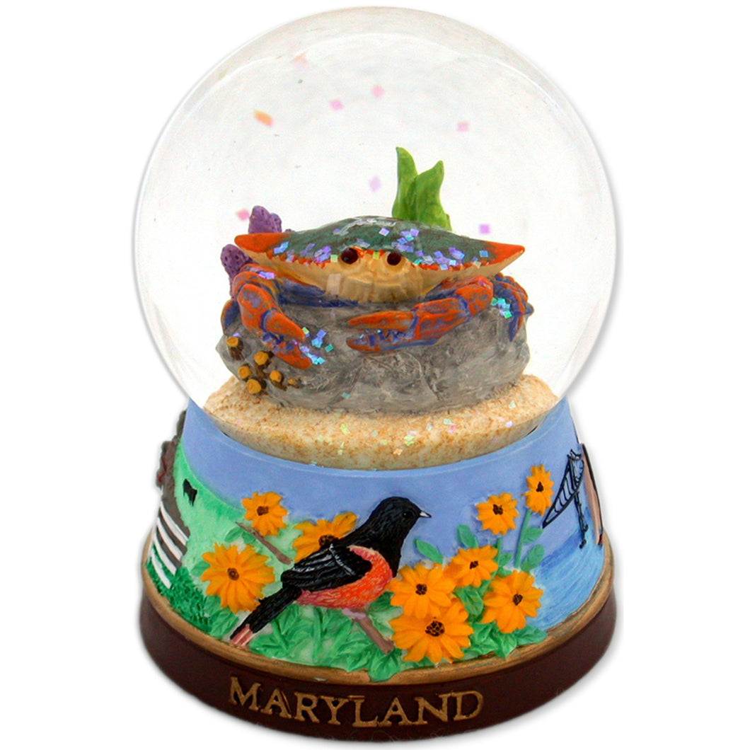 Water Globe Glass 65mm Maryland Color Souvenir