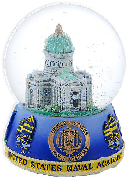 Water Globe Glass 100mm U.S. Naval Academy Souvenir
