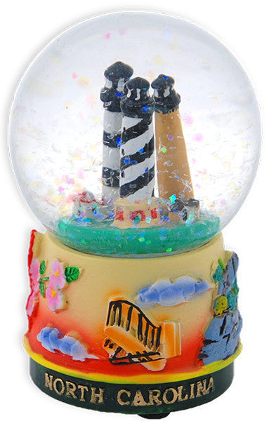 Water Globe Glass 45mm North Carolina Scene Souvenir