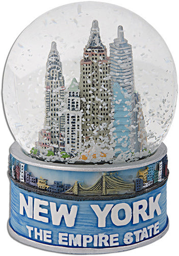 Water Globe 65mm Glass New York Empire State Souvenir