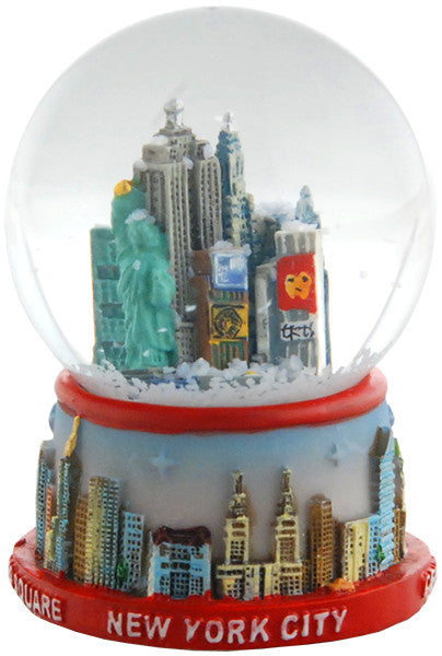 Water Globe 45mm Glass New York red Souvenir