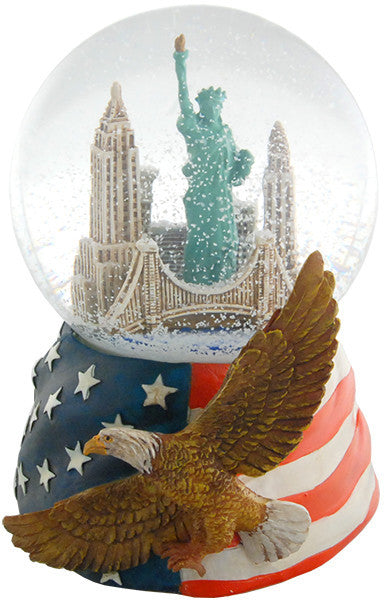 Water Globe 100mm Glass New York  Souvenir