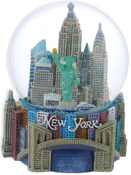 Water Globe 100mm Glass New York City  Souvenir