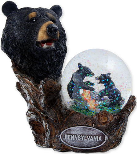 Snow Globe Statue Bear Pennsylvania Souvenir