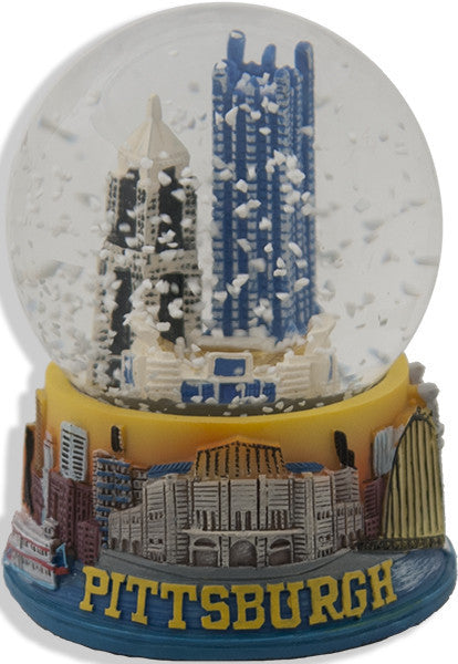 Water Globe Glass 65mm Pittsburgh Color Souvenir