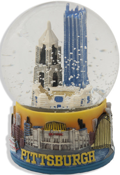 Water Globe Glass 100mm Pittsburgh Souvenir