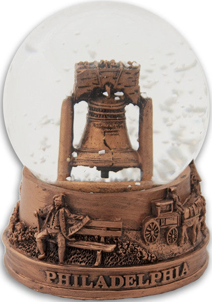 Water Globe Glass 65mm Philadelphia Copper Souvenir
