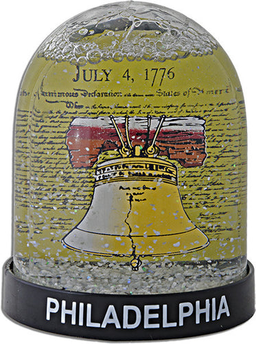 Snow Dome Tall with Liberty Bell Philadelphia Souvenir