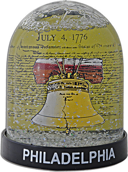 Snow Dome Tall with Liberty Bell Philadelphia Souvenir
