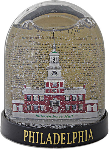 Snowith Dome Tall with Independence Hall Philadelphia Souvenir