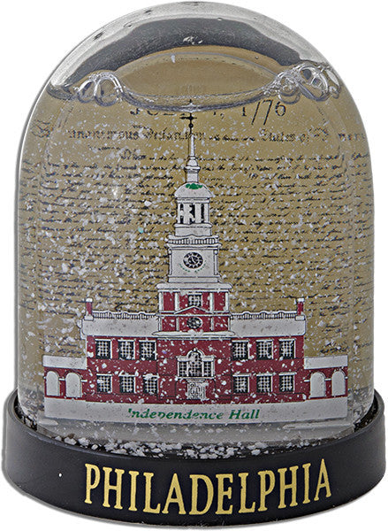 Snowith Dome Tall with Independence Hall Philadelphia Souvenir