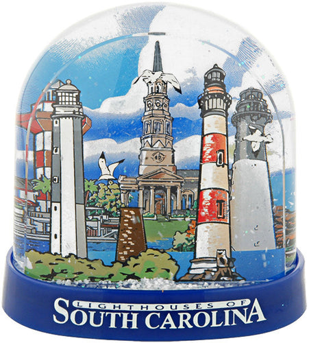 Snow Dome Tall Lighthouses of South Carolina Souvenir