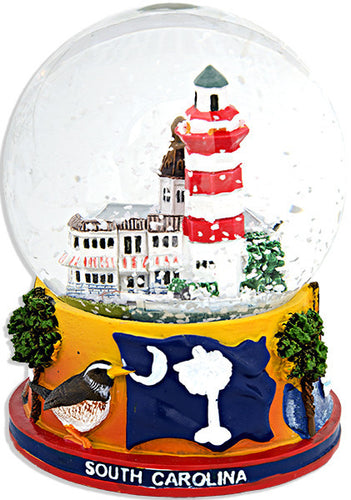 Water Globe Glass 65mm South Carolina Souvenir