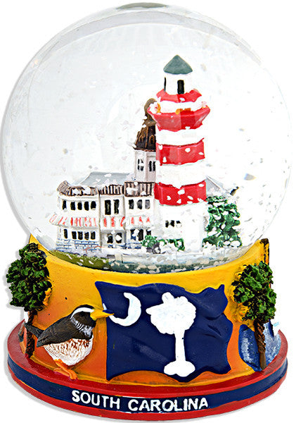 Water Globe Glass 65mm South Carolina Souvenir