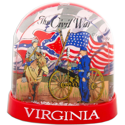 Snow Globe Red Virginia Civil War Souvenir