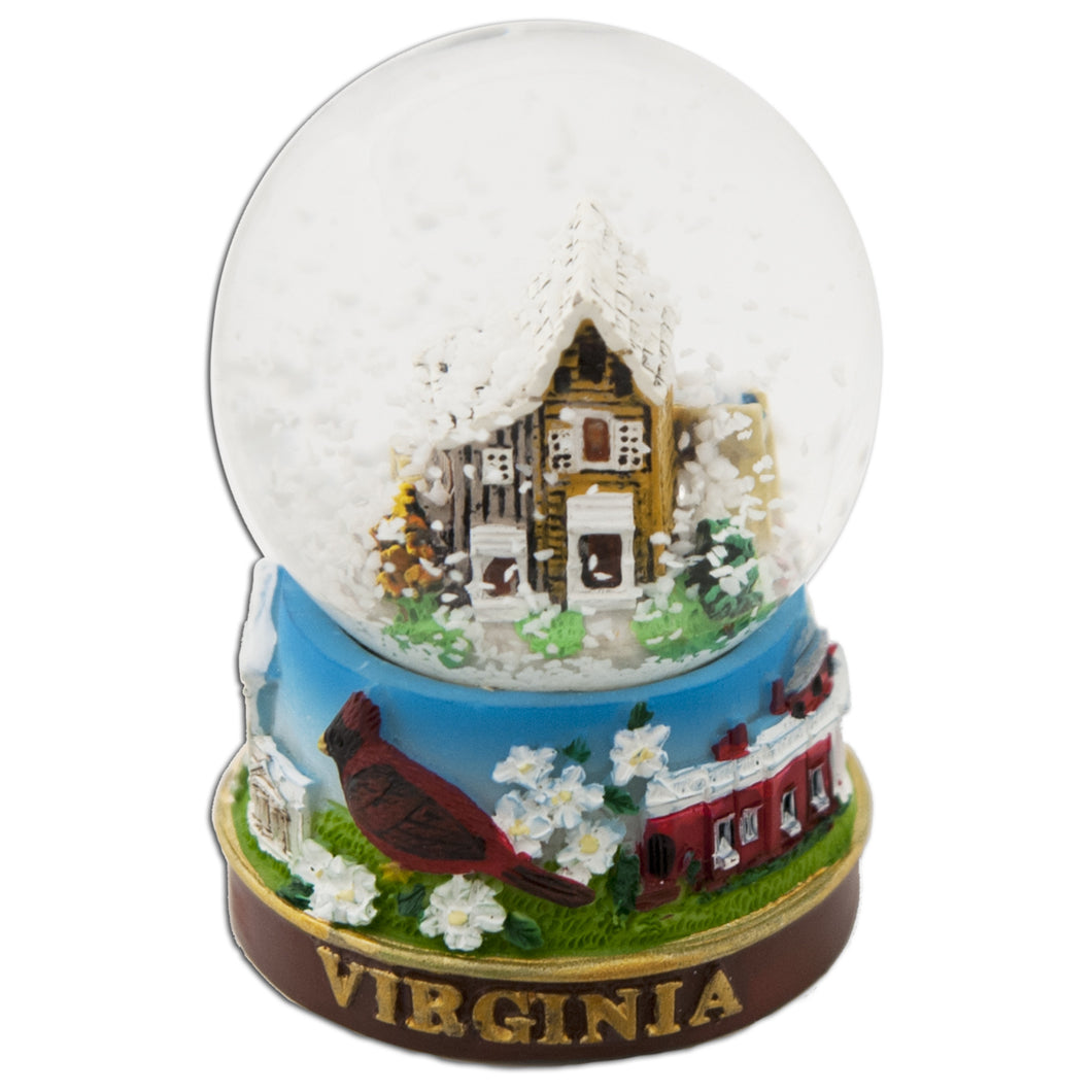 Water Globe Glass 45mm Virginia Souvenir