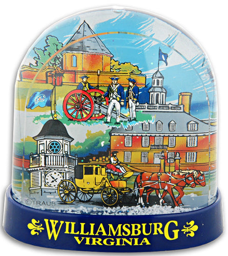 Snow Dome Tall Williamsburg VA Souvenir