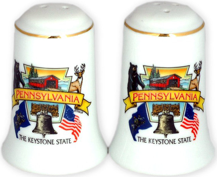 Salt & Pepper Set Pennsylvania Keystone
