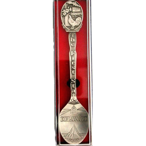 Solid Pewter Spoon Delaware