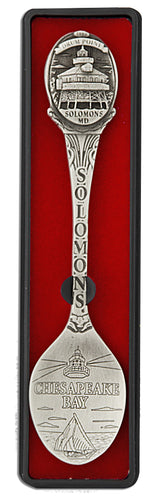 Solid Pewter Spoon Solomons Drum Point