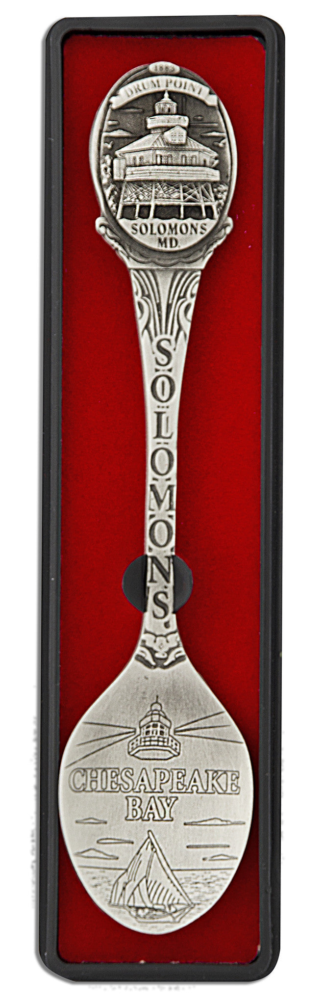 Solid Pewter Spoon Solomons Drum Point