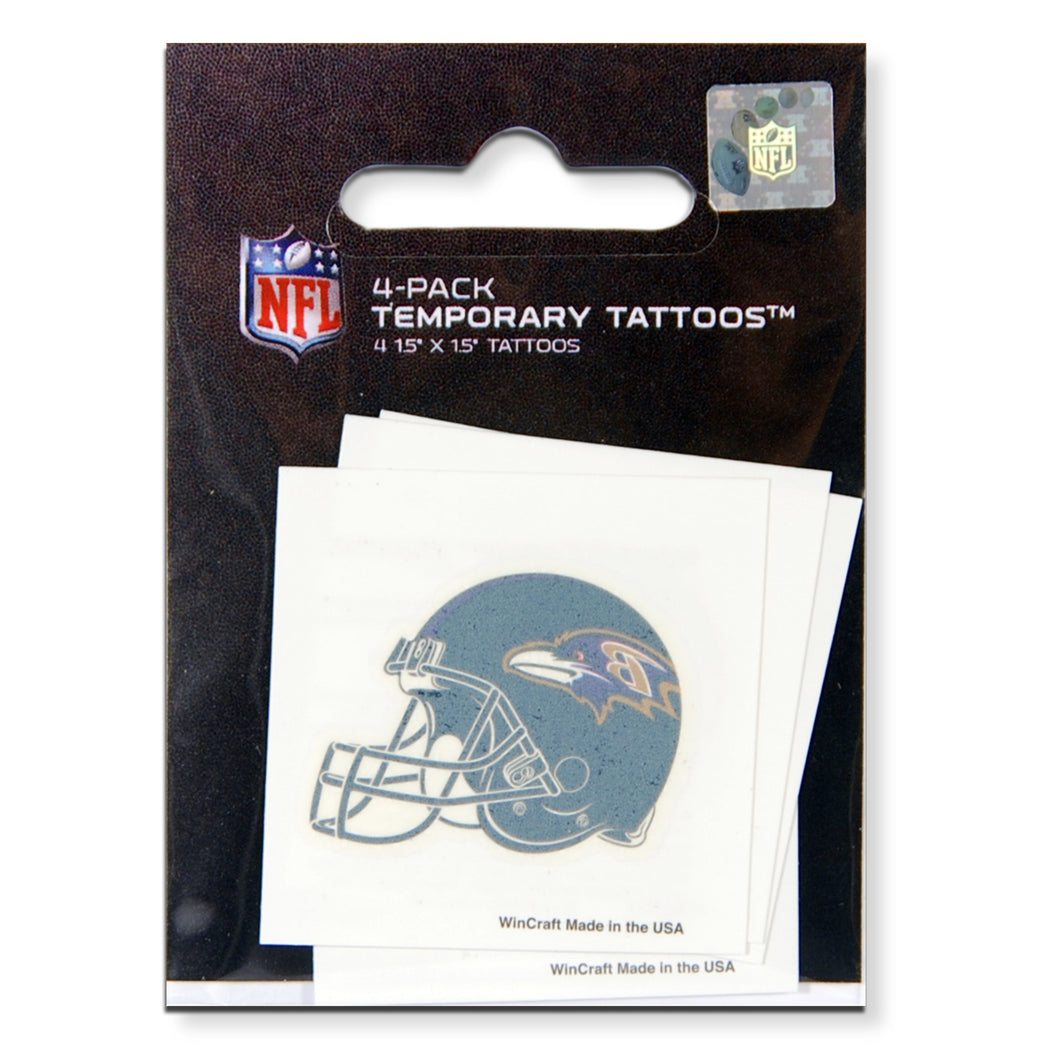 STBR4 Temporary Tattoo 4-pack Baltimore Ravens
