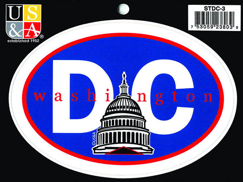STDC3 Euro Oval Sticker DC with Dome
