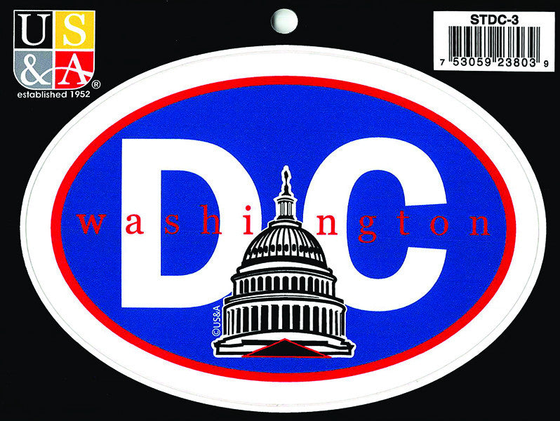 STDC3 Euro Oval Sticker DC with Dome