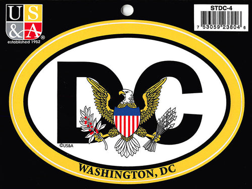 STDC4 Euro Oval Sticker DC with Great Seal