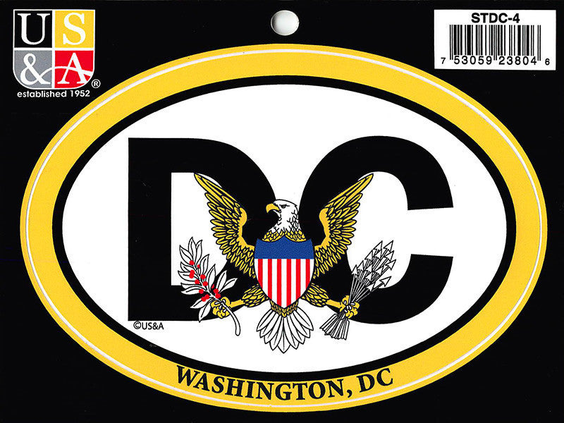 STDC4 Euro Oval Sticker DC with Great Seal