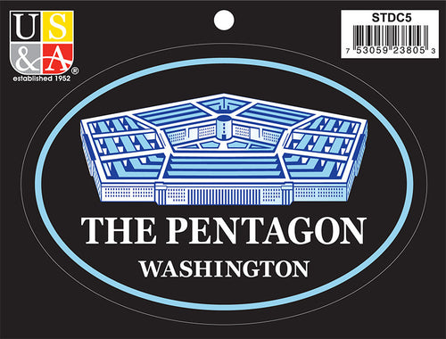 STDC5 Euro Oval Sticker Pentagon