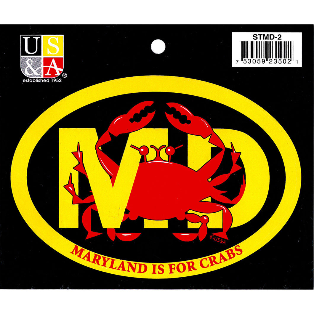 STMD2 Euro Oval Sticker MD with Crab