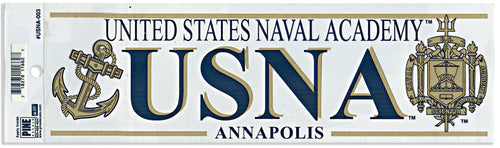 STNA3 Sticker Large USNA Anchor & Crest