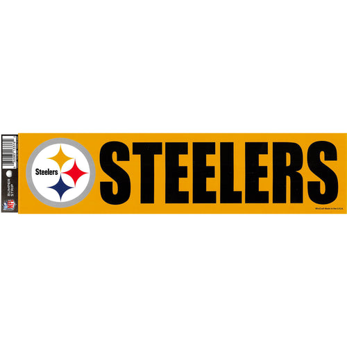 STST1 Sticker Large Bumper Steelers Logo GOLD