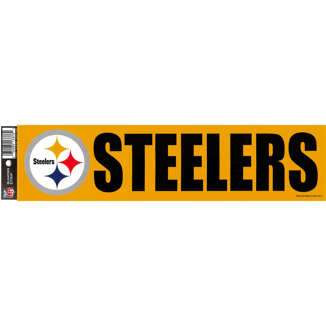 STST1 Sticker Large Bumper Steelers Logo GOLD