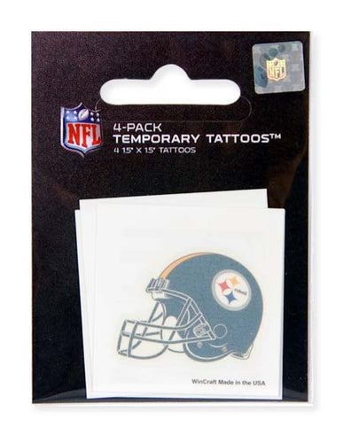STST4 Temporary Tattoo 4 Pack Pittsburgh Steelers