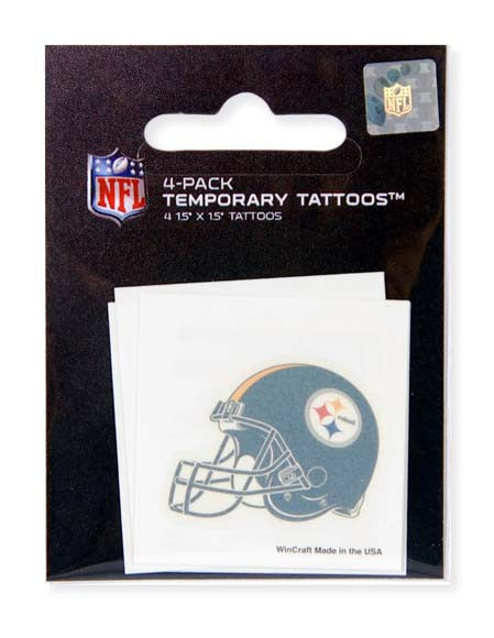 STST4 Temporary Tattoo 4 Pack Pittsburgh Steelers