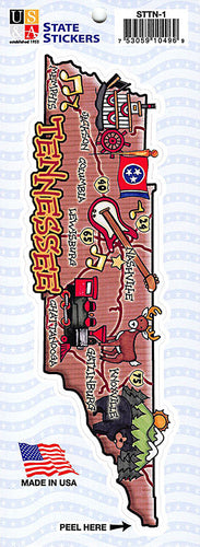 STTN1 Map Sticker Tennessee
