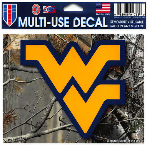 STWU1 Decal Real Tree Camo West Virginia University