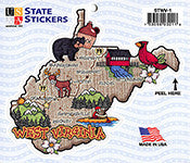 Map Sticker - West Virginia