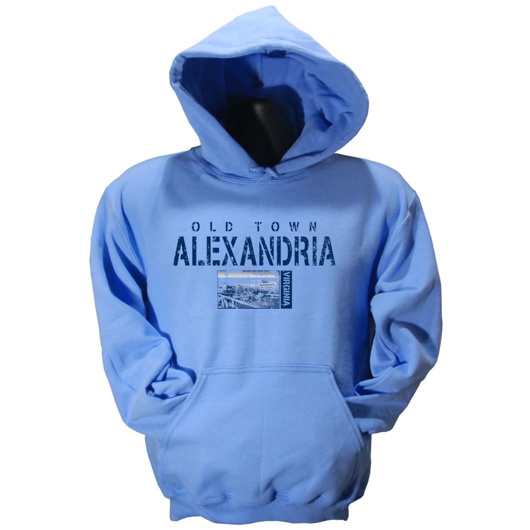 SWAX01B Hood Sweatshirt - Old Town Alexandria CAROLINA BLUE