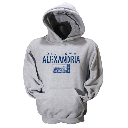 SWAX01G Hood Sweatshirt - Old Town Alexandria GREY