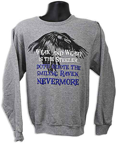 CREW SWEATSHIRTEAT The Raven Nevermore GRAPHITE HEATHER