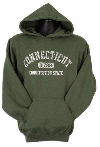 Hooded Sweat Connecticut Distress MILITARY XX