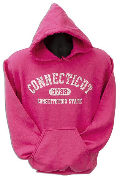 HOODED SWEATSHIRT Connecticut Distressed HELICONIA