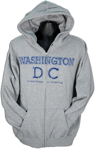 Zip Hood - Washington DC USA GREY