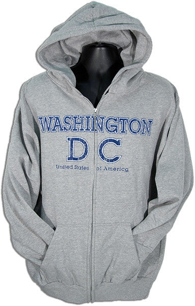 Zip Hood - Washington DC USA GREY