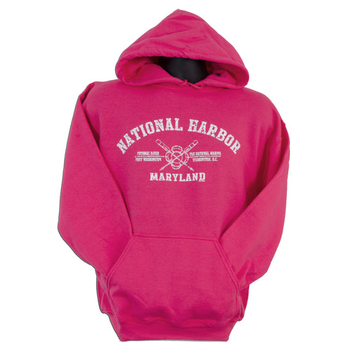 SWDC27P Hooded Sweatshirt - National Harbor Crossed Oars HELICONIA